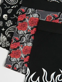 Cropp Bokserki*3 pack bokserek w stylu punk rock