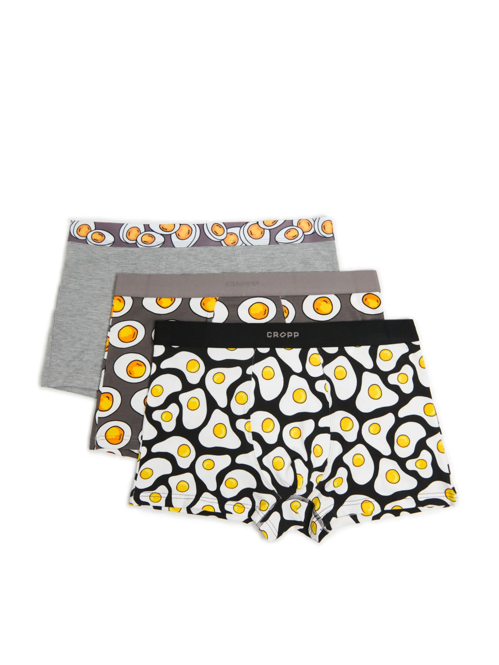 Cropp Bokserki*3 pack bokserek z motywem jaj