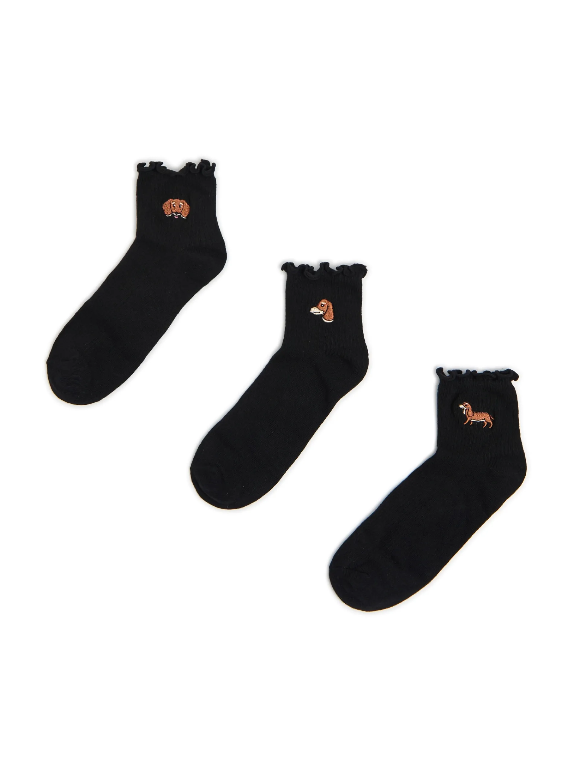 Cropp Skarpety, Rajstopy*3 pack ch skarpet z jamnikami