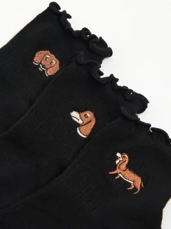 Cropp Skarpety, Rajstopy*3 pack ch skarpet z jamnikami