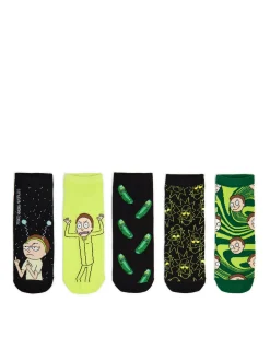 Cropp Skarpetki*5 pack krótkich skarpet Rick and Morty