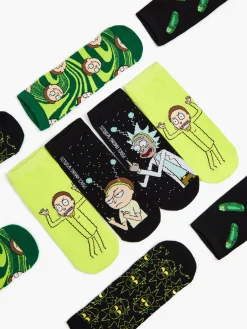Cropp Skarpetki*5 pack krótkich skarpet Rick and Morty