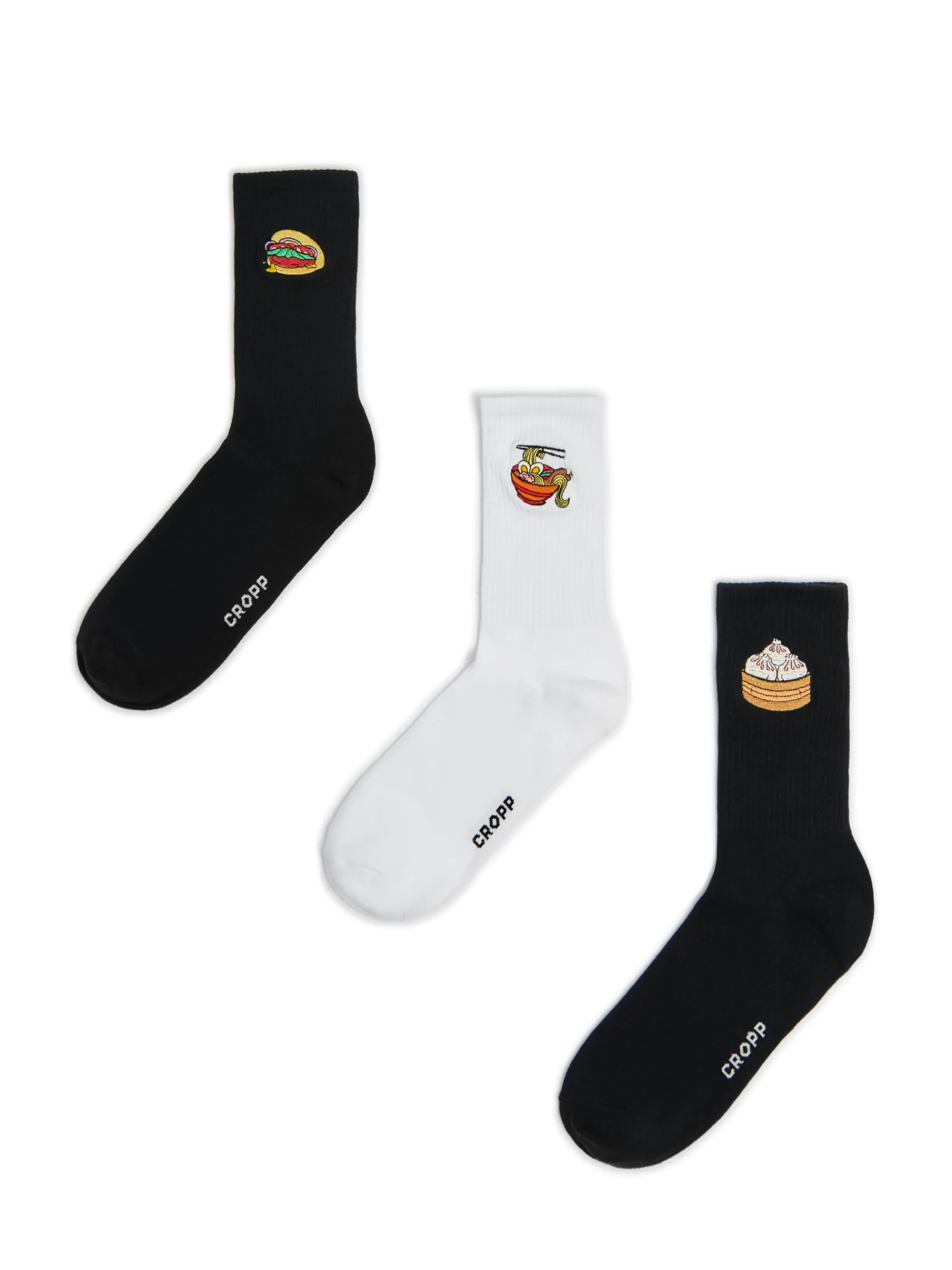 Cropp Skarpetki*3 pack skarpet z azjatyckim jedzeniem