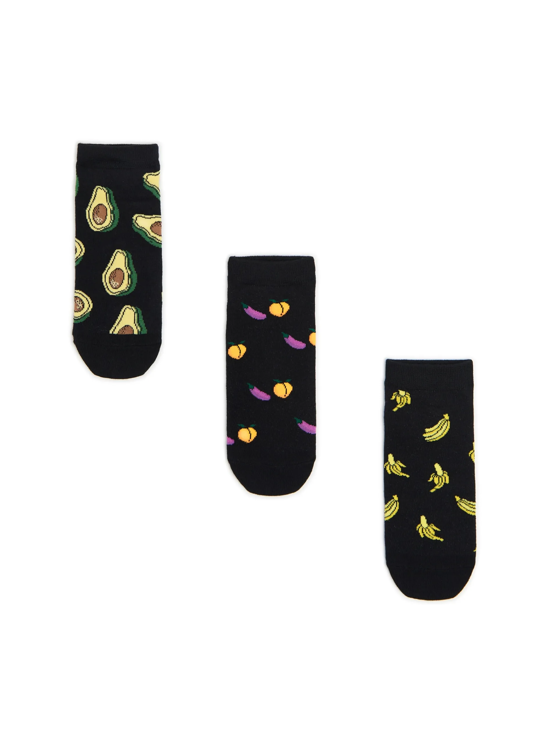 Cropp Skarpetki*3 pack skarpet z food nadrukiem