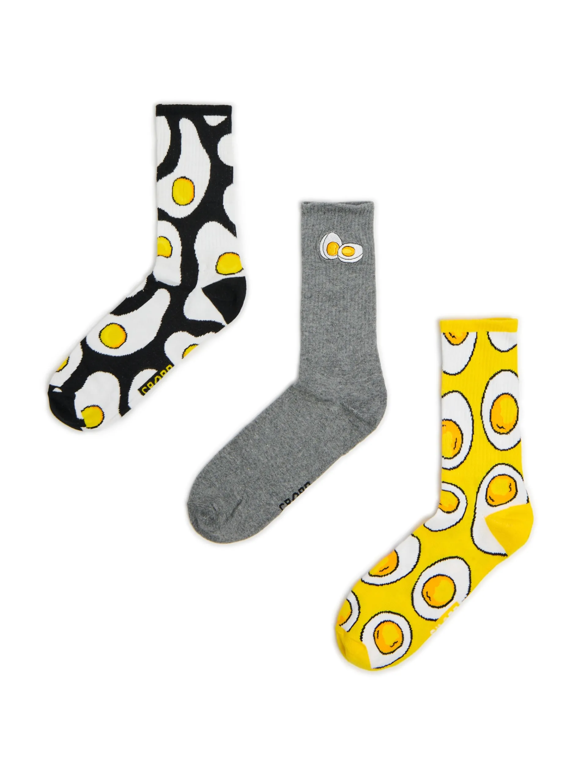 Cropp Skarpetki*3 pack skarpet z motywem jajek