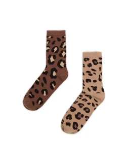Cropp Skarpety, Rajstopy*2 pack skarpet z motywem zwierzęcym