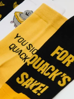 Cropp Skarpetki*5 pack skarpet z ptasim motywem