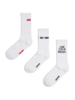 Cropp Skarpetki*3 pack skarpet ze sloganami