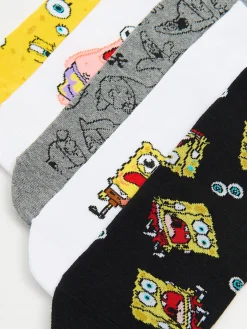 Cropp Skarpetki*5 pack skarpet ze SpongeBobem i Patrykiem
