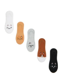 Cropp Skarpety, Rajstopy*5 pack skarpetek stopek z kotami