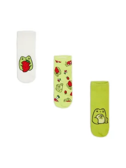 Cropp Skarpety, Rajstopy*3 pack skarpetek z żabami