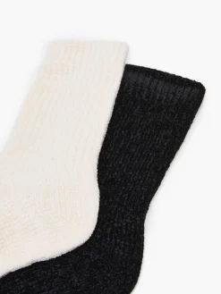 Cropp Cozy|Skarpety, Rajstopy*2 pack szenilowych skarpet