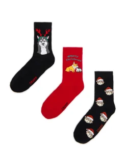 Cropp Akcesoria Świąteczne|Skarpetki*3 pack świątecznych skarpet