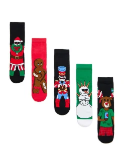 Cropp Akcesoria Świąteczne|Skarpetki*5 pack świątecznych skarpet