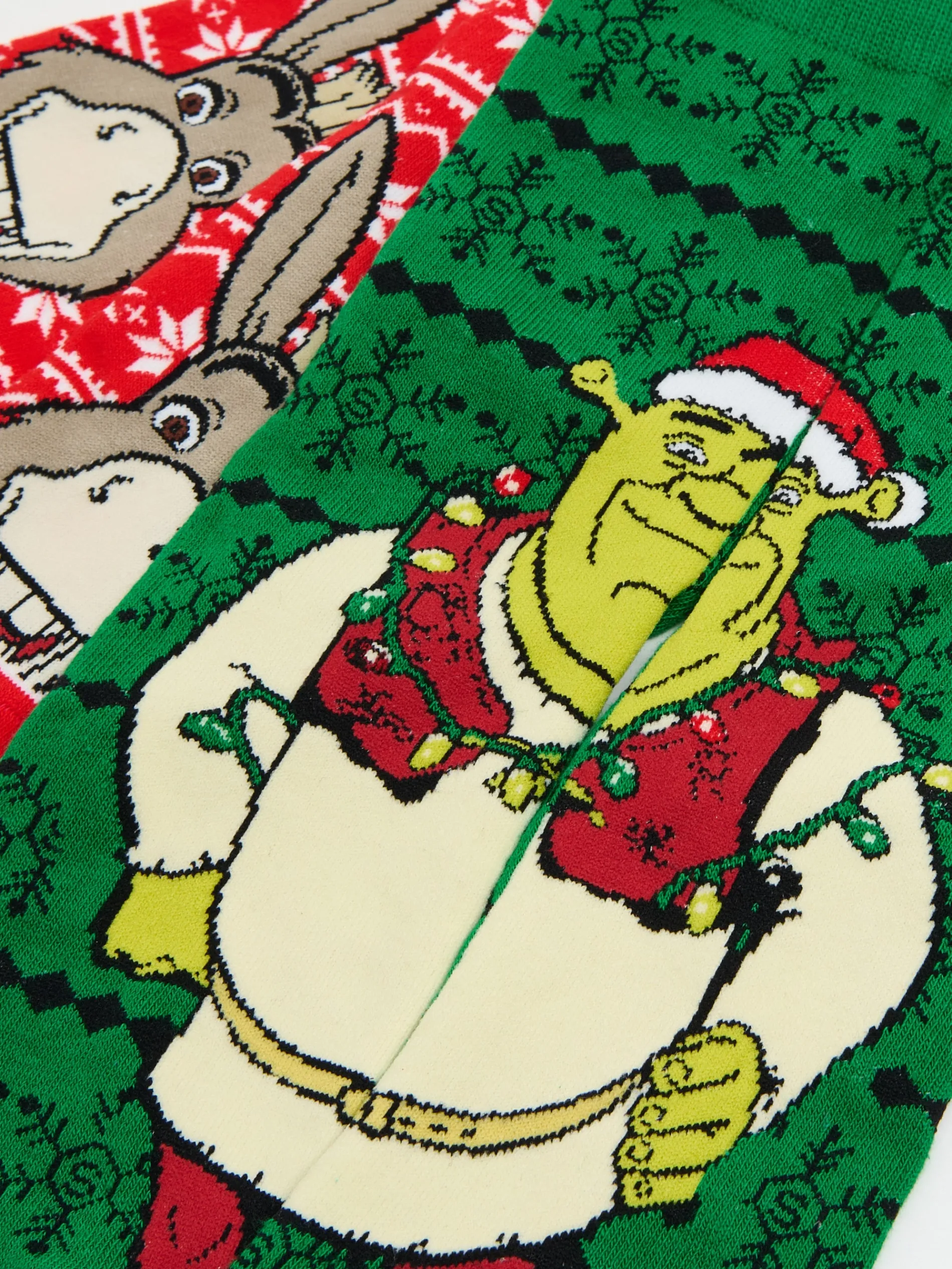 Cropp Akcesoria Świąteczne|Skarpetki*2 pack świątecznych skarpet Shrek