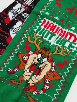 Cropp Akcesoria Świąteczne|Skarpetki*2 pack świątecznych skarpet Looney Tunes