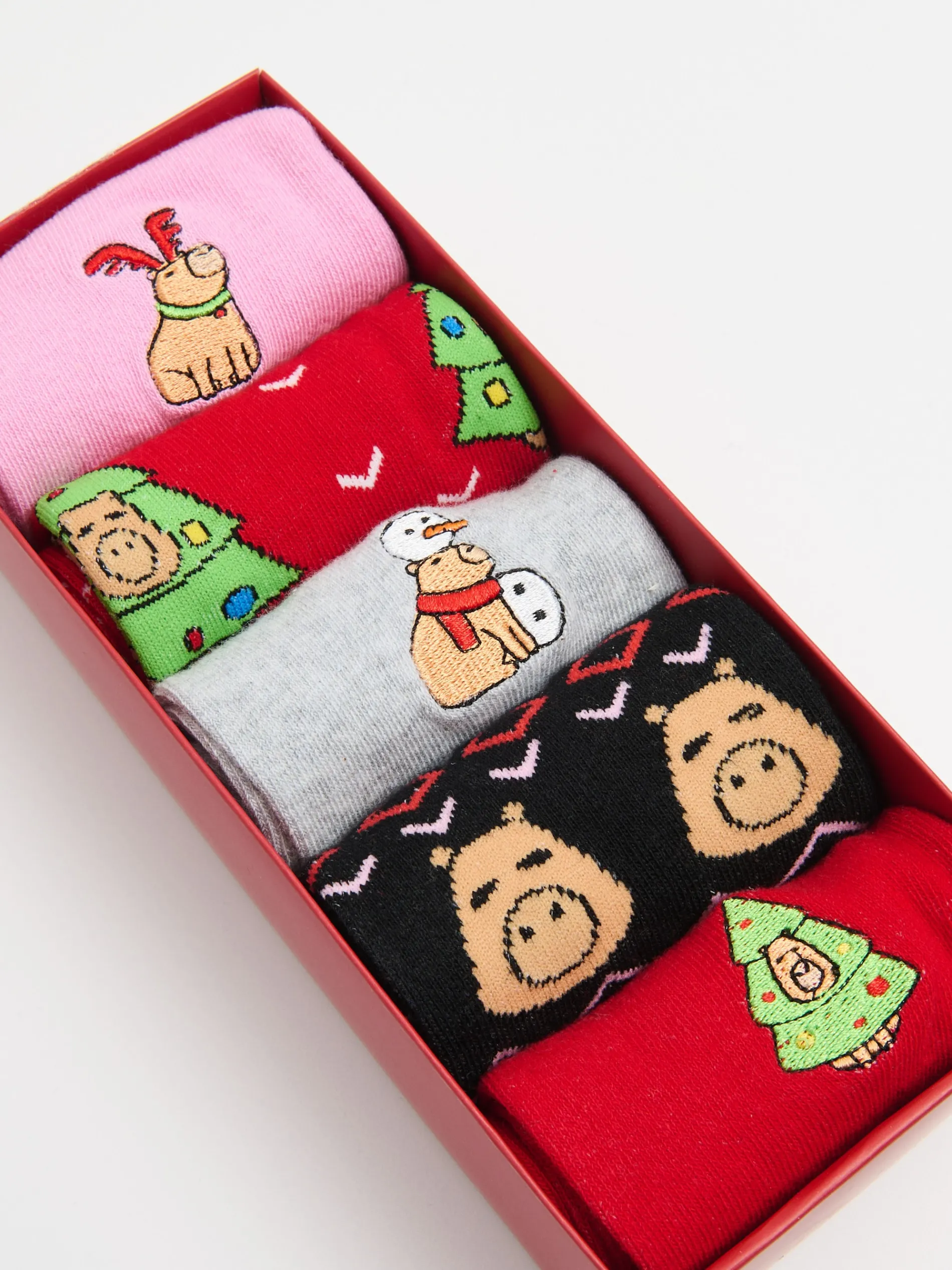 Cropp Akcesoria Świąteczne|Skarpety, Rajstopy*5 pack świątecznych skarpet z kapibarą