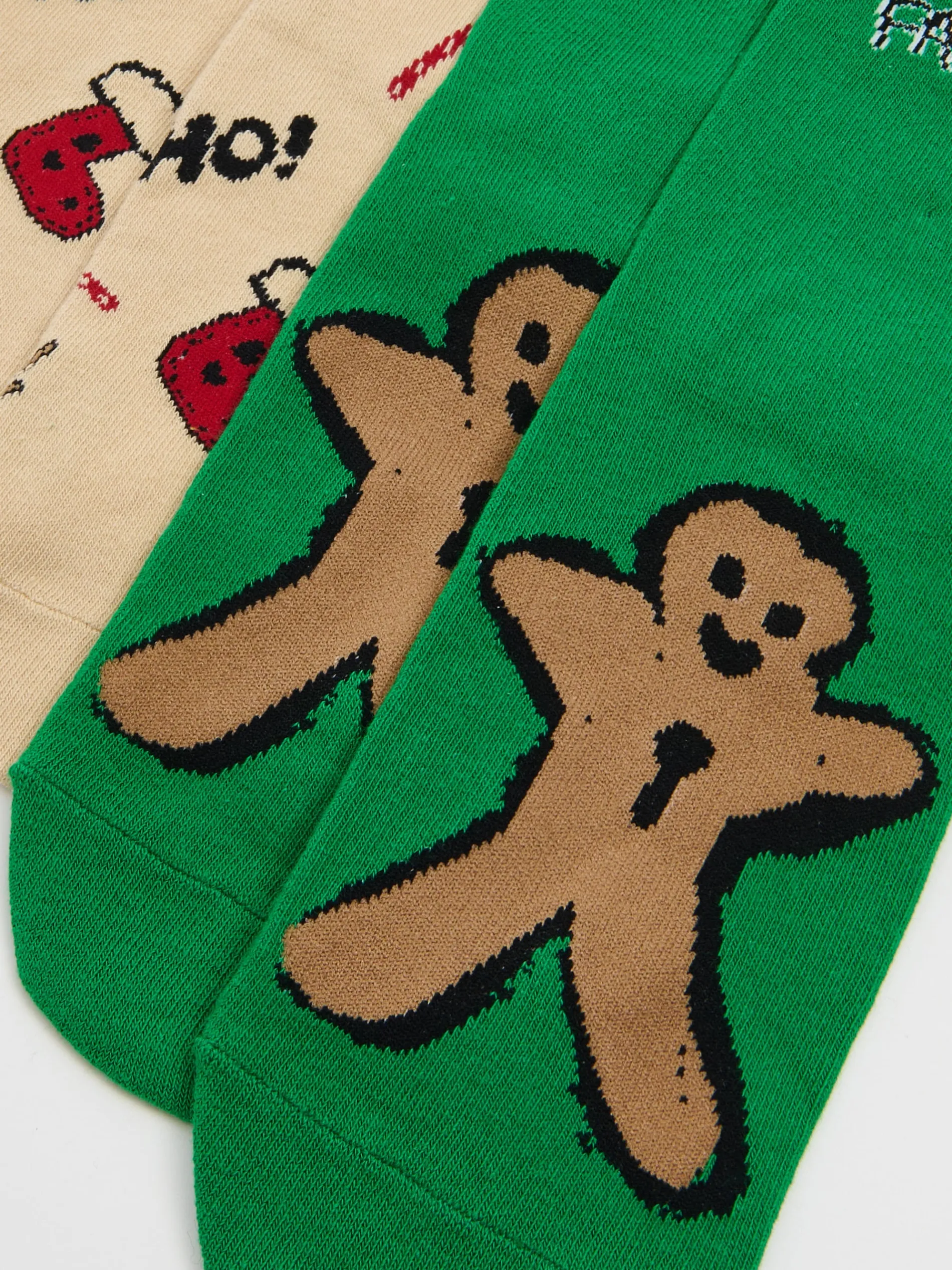 Cropp Akcesoria Świąteczne|Skarpety, Rajstopy*2 pack świątecznych skarpet w pierniczki