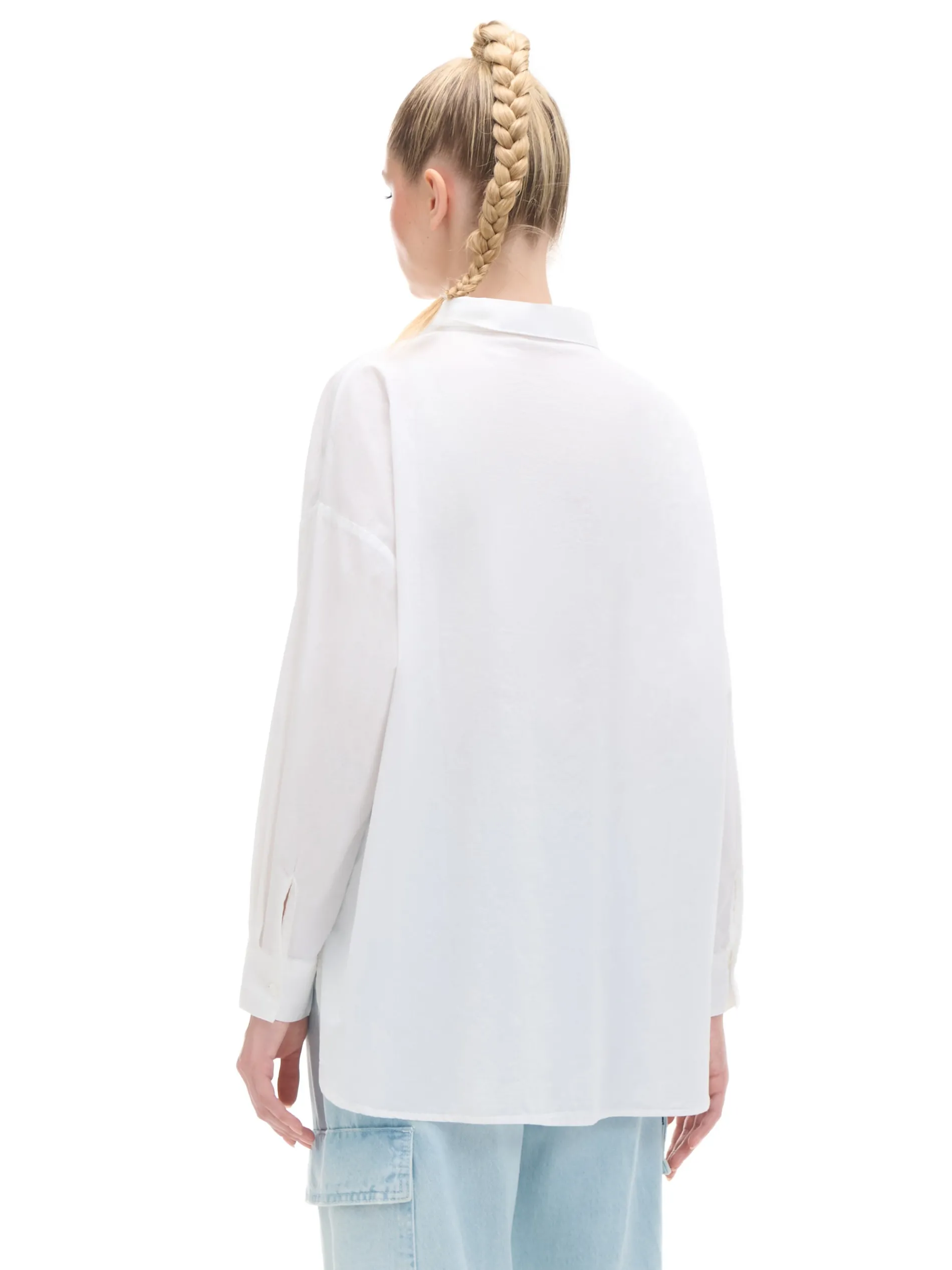 Cropp Koszule, Bluzki*Bawełniana biała koszula oversize