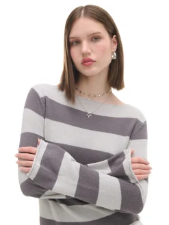 Cropp Swetry*Bawełniany sweter w paski