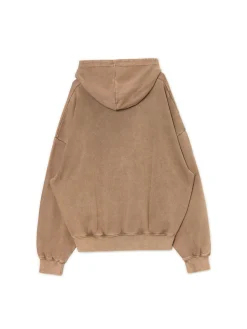 Cropp Bluzy*Beżowa bluza hoodie z efektem sprania