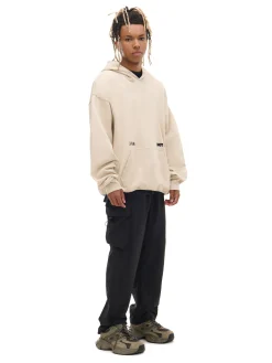 Cropp Bluzy*Beżowa bluza loose z kapturem