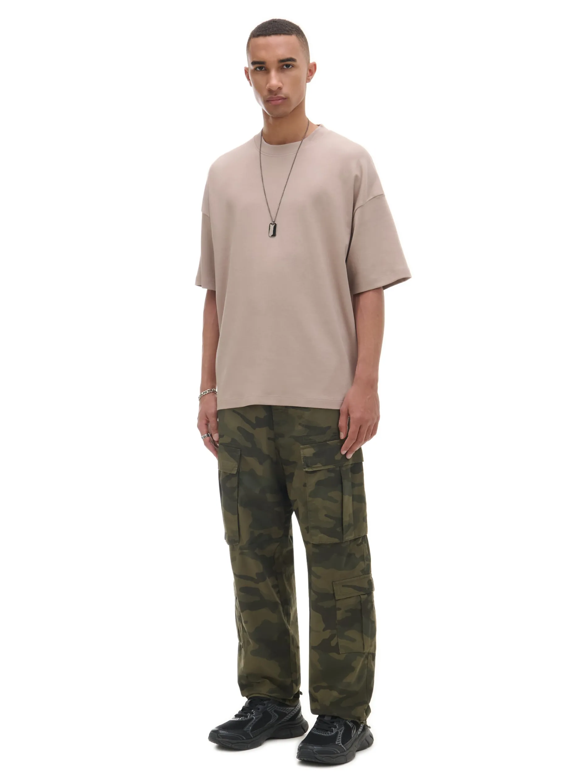 Cropp Koszulki*Beżowa koszulka basic