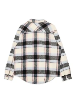 Cropp Koszule*Beżowa kraciasta koszula z domieszką wełny