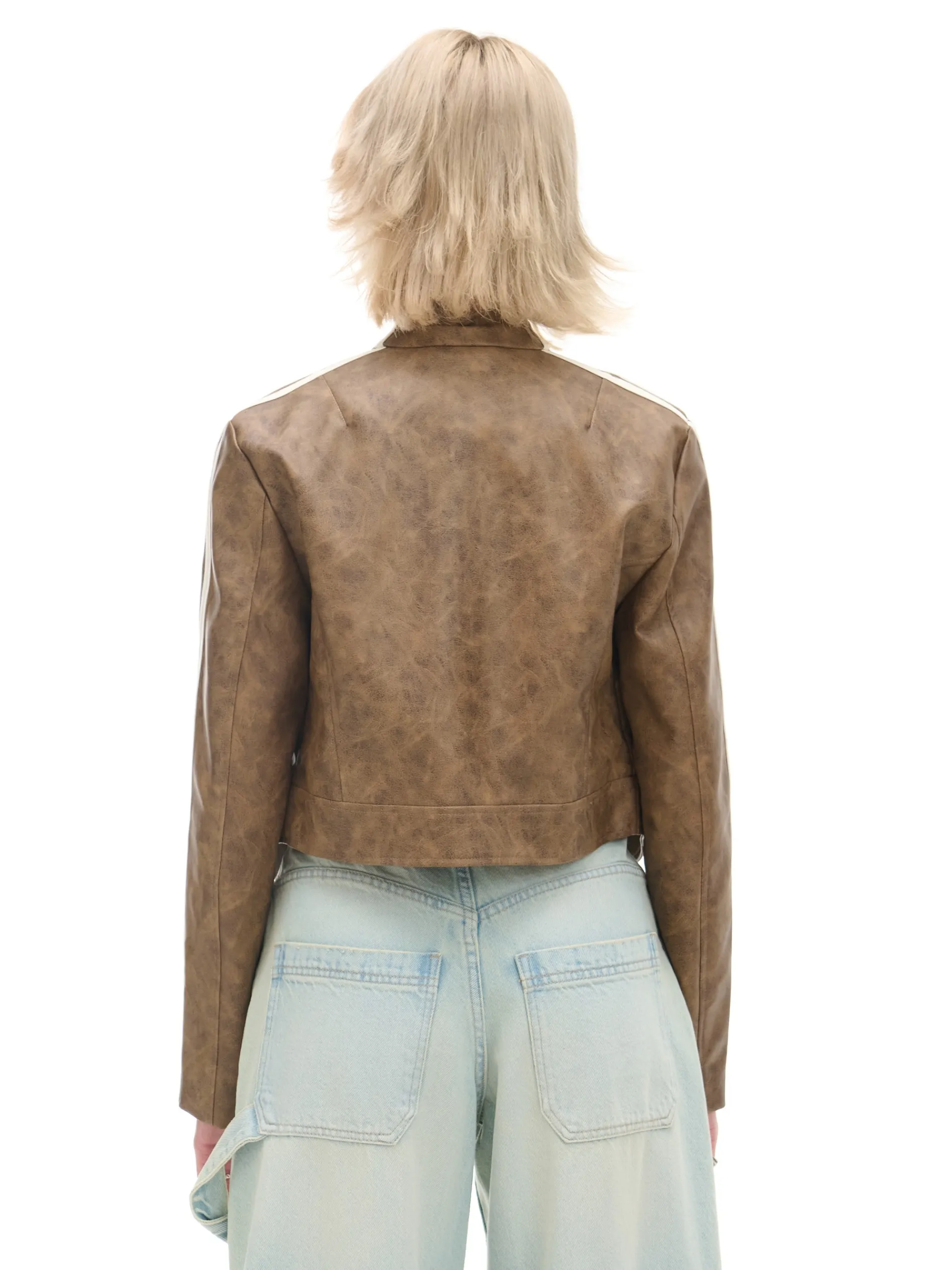 Cropp Kurtki, Płaszcze*Beżowa kurtka biker