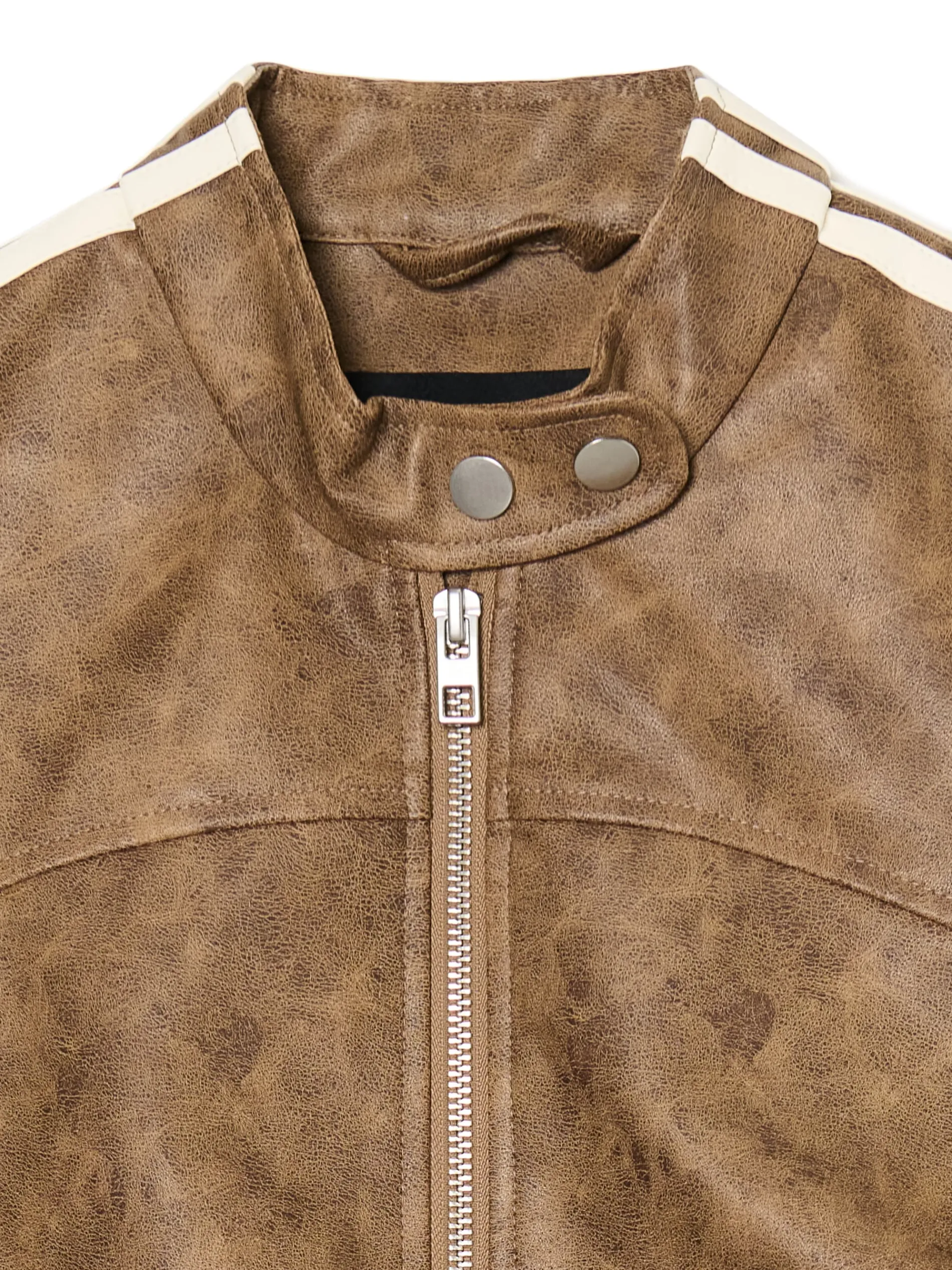 Cropp Kurtki, Płaszcze*Beżowa kurtka biker