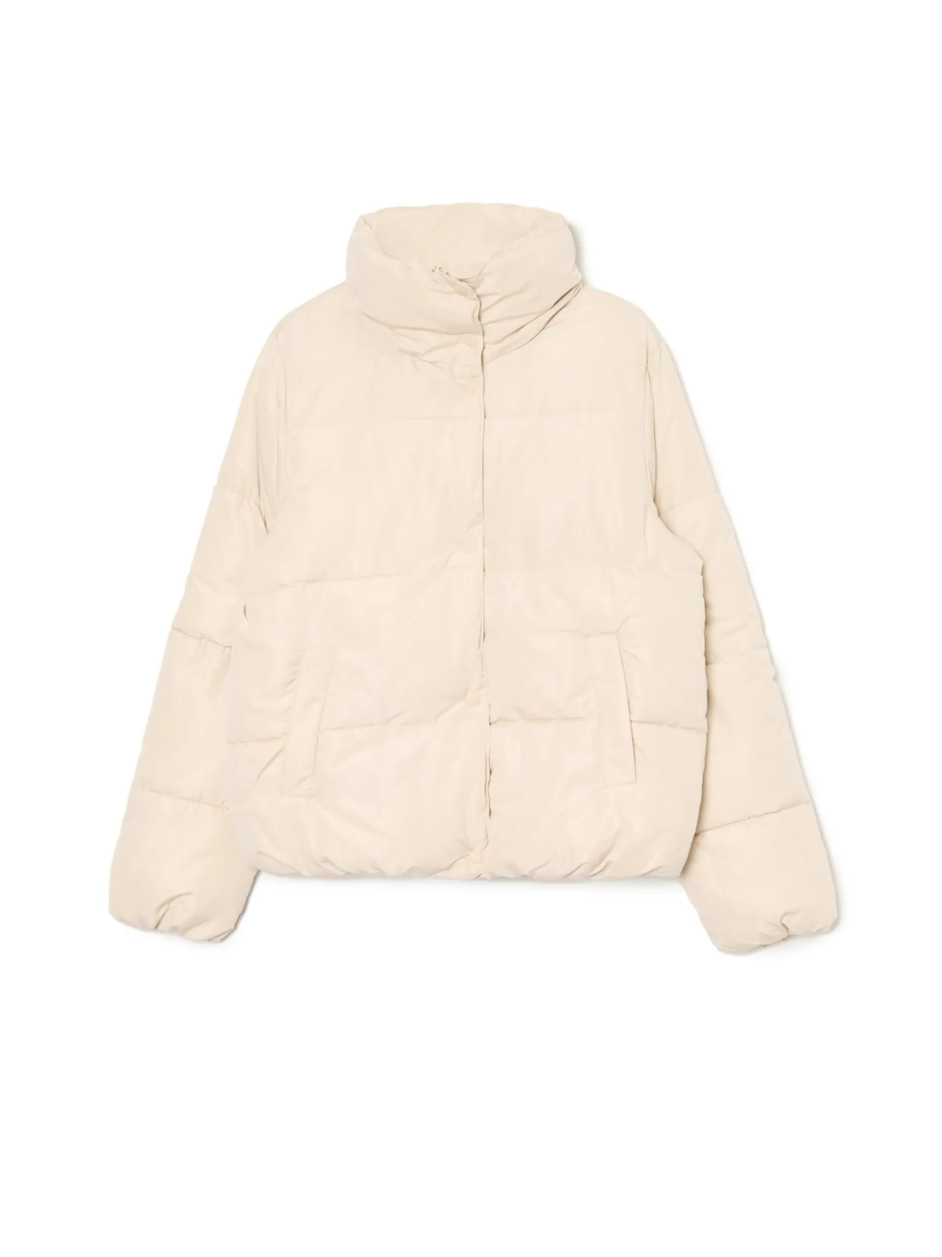 Cropp Kurtki, Płaszcze*Beżowa kurtka puffer