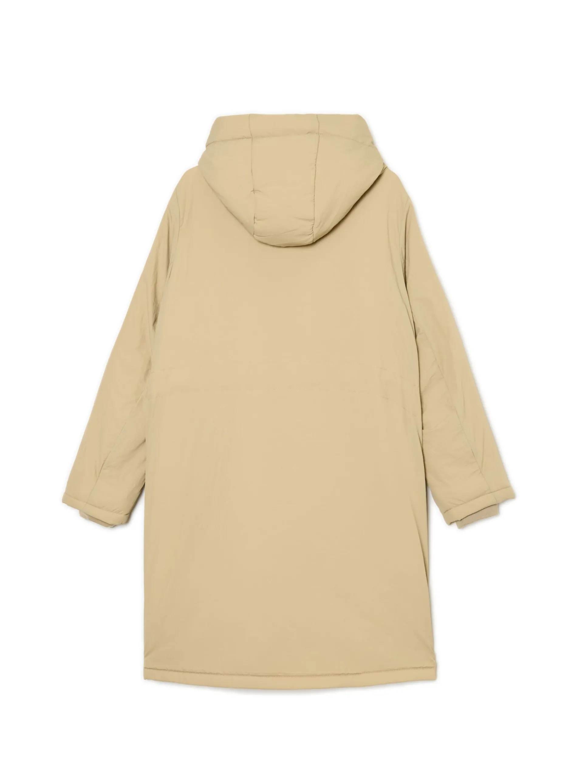 Cropp Kurtki, Płaszcze|Kożuszki, Futerka*Beżowa parka z kapturem