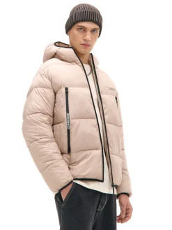 Cropp Kurtki Zimowe|Kurtki, Płaszcze*Beżowa pikowana kurtka puffer
