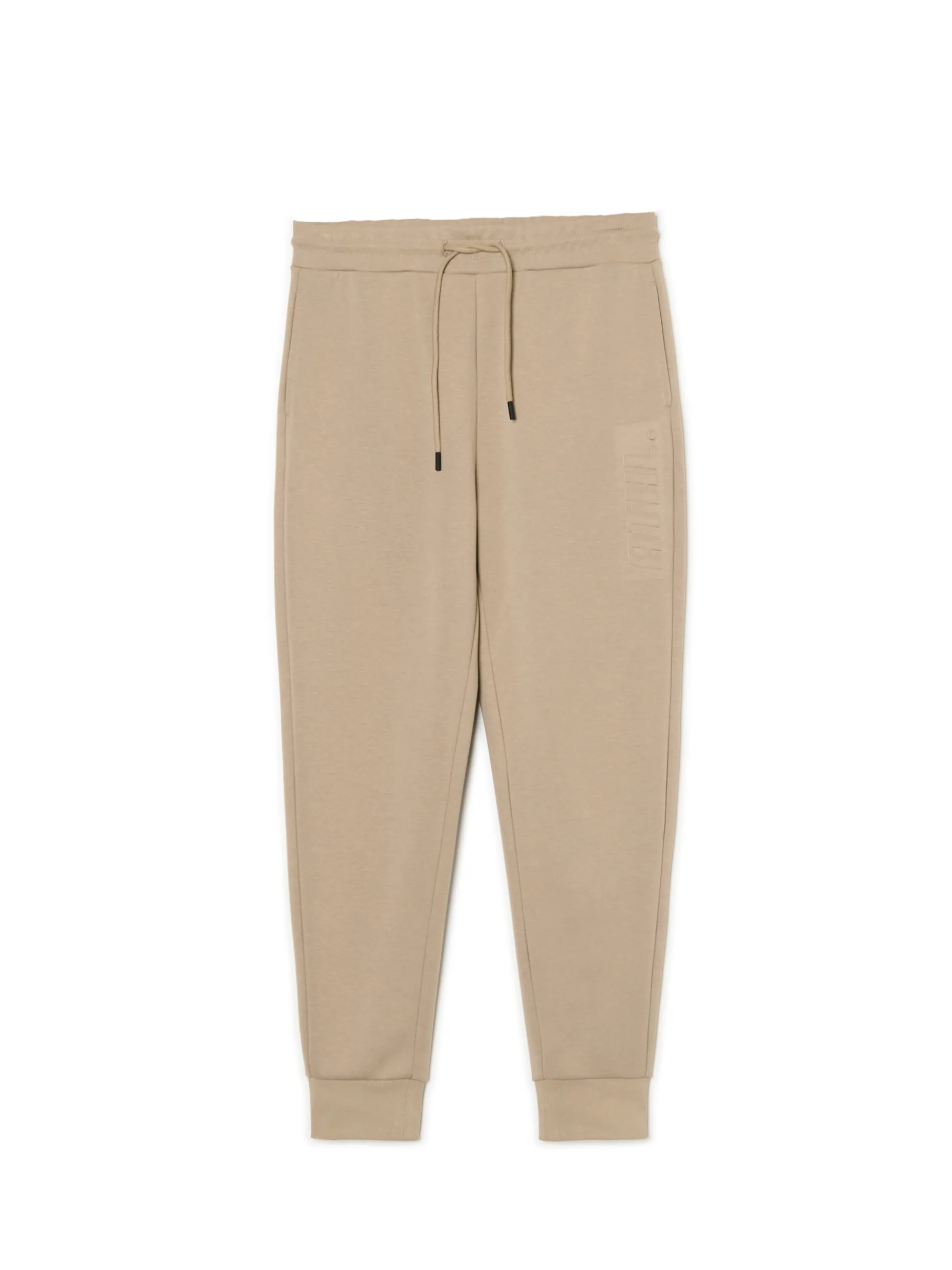 Cropp Spodnie*Beżowe dresowe joggery regular