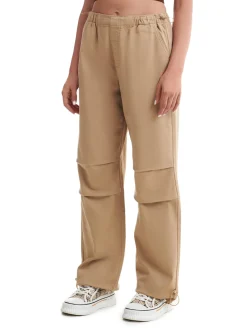 Cropp Jeansy*Beżowe jeansy parachute