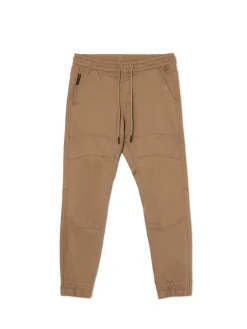 Cropp Spodnie*Beżowe joggery z kieszeniami cargo