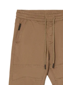 Cropp Spodnie*Beżowe joggery z kieszeniami cargo