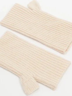 Cropp Rękawiczki*Beżowe rękawiczki mitenki