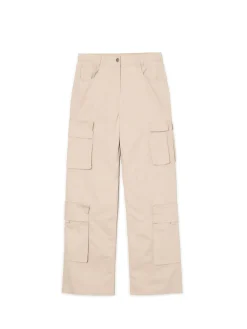 Cropp Spodnie*Beżowe spodnie bojówki