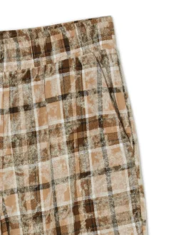 Cropp Spodnie*Beżowe spodnie w marmurkową kratę