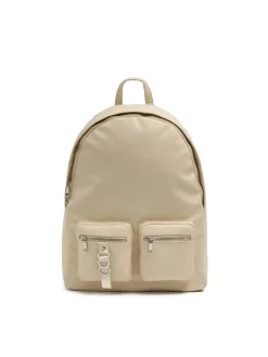 Cropp Torby, Plecaki*Beżowy plecak z metalowymi detalami