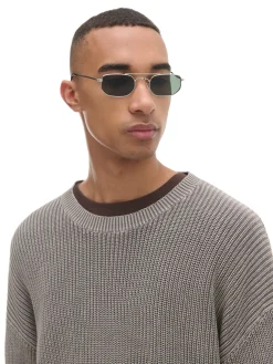 Cropp Swetry*sweter z prążkowanej dzianiny