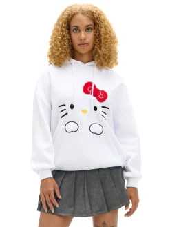 Cropp Bluzy*Biała bluza hoodie Hello Kitty
