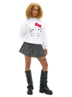 Cropp Bluzy*Biała bluza hoodie Hello Kitty