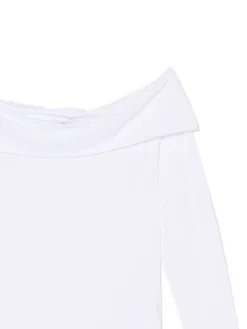 Cropp Koszulki, Topy*Biała bluzka z odkrytymi ramionami