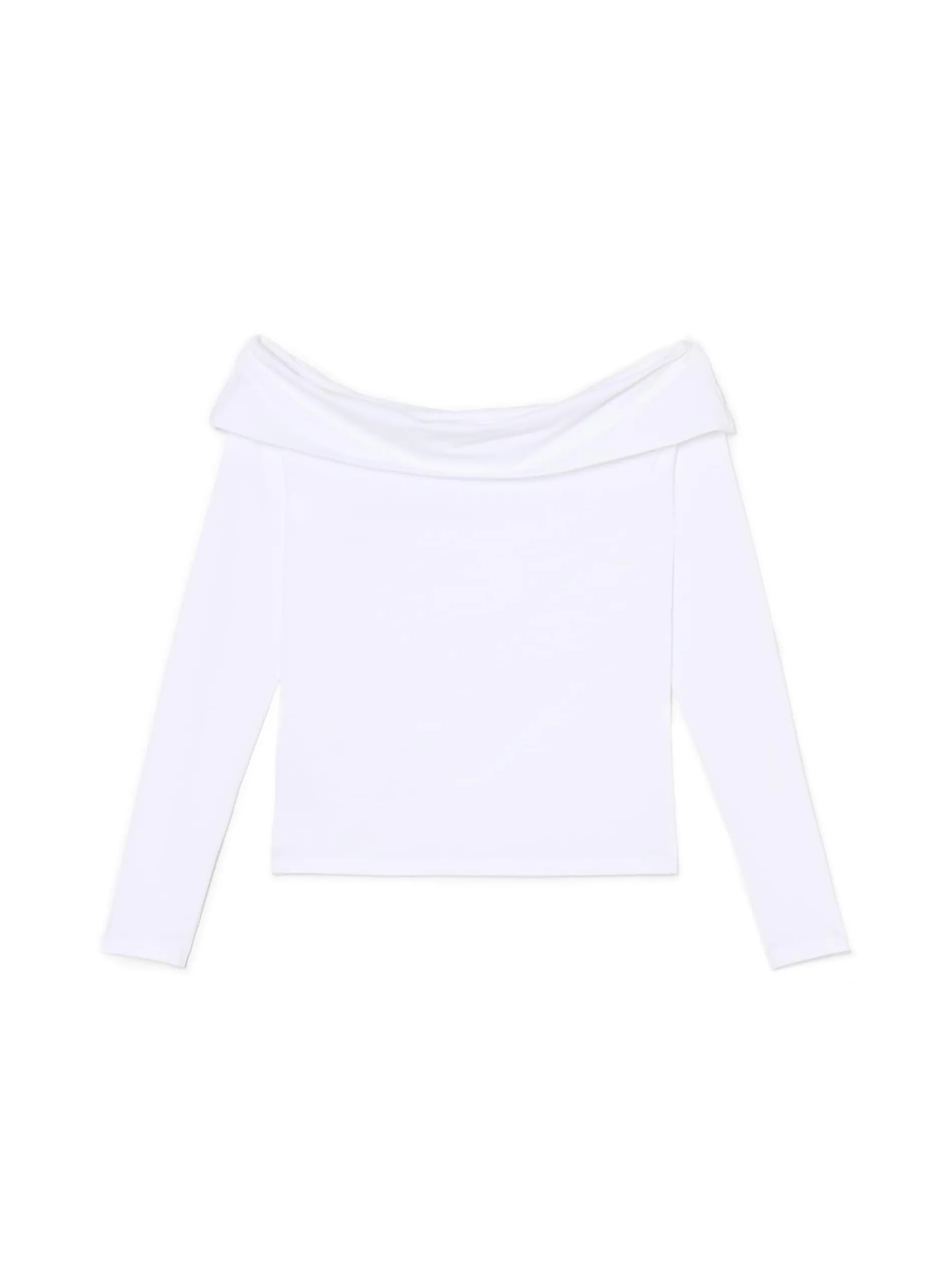 Cropp Koszulki, Topy*Biała bluzka z odkrytymi ramionami