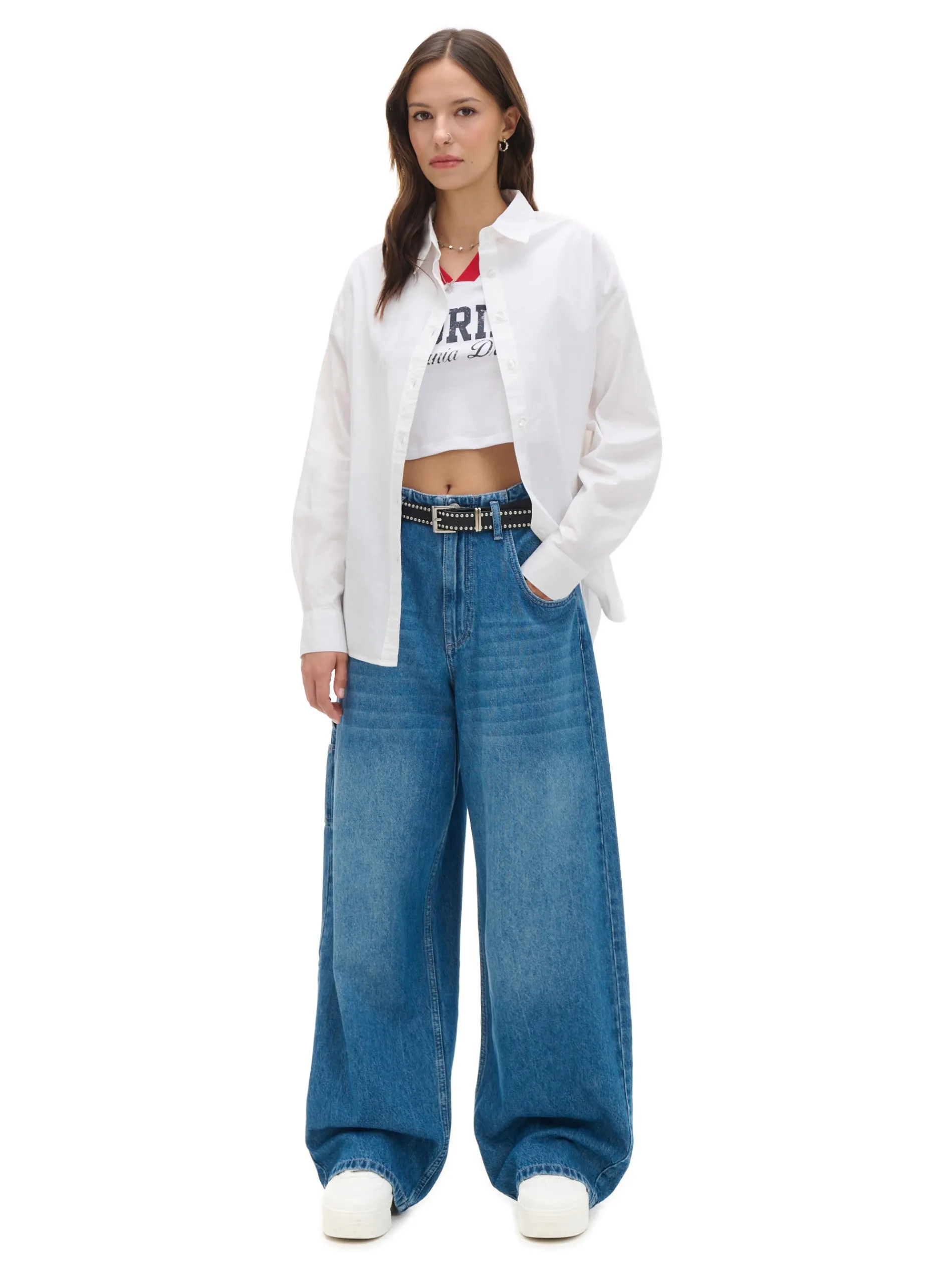 Cropp Koszule, Bluzki*Biała koszula oversize