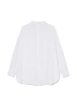 Cropp Koszule, Bluzki*Biała koszula oversize z rustykalną strukturą
