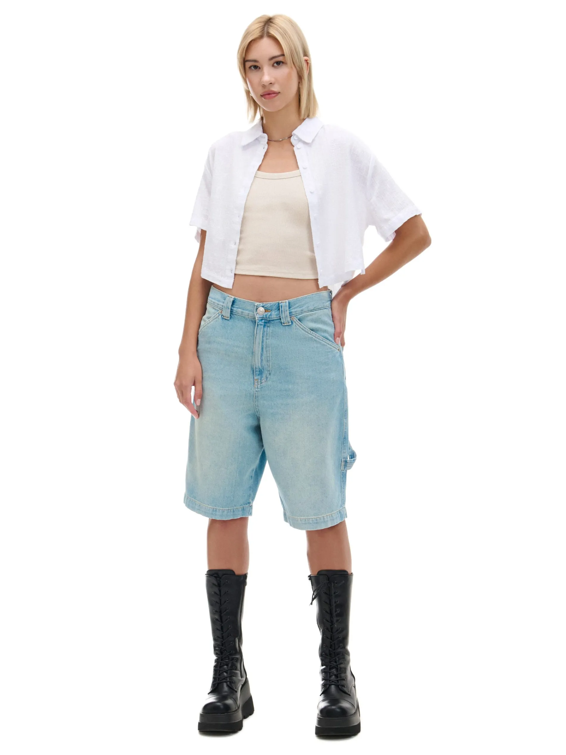 Cropp Koszule, Bluzki*Biała koszula w retro stylu