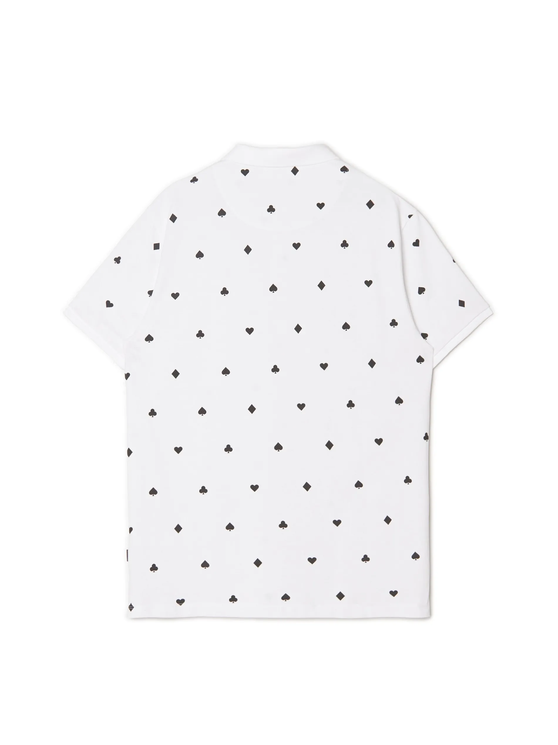 Cropp Koszulki*Biała koszulka polo z karcianymi wzorami